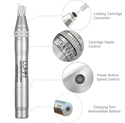 How Microneedling at home works with controls and depths