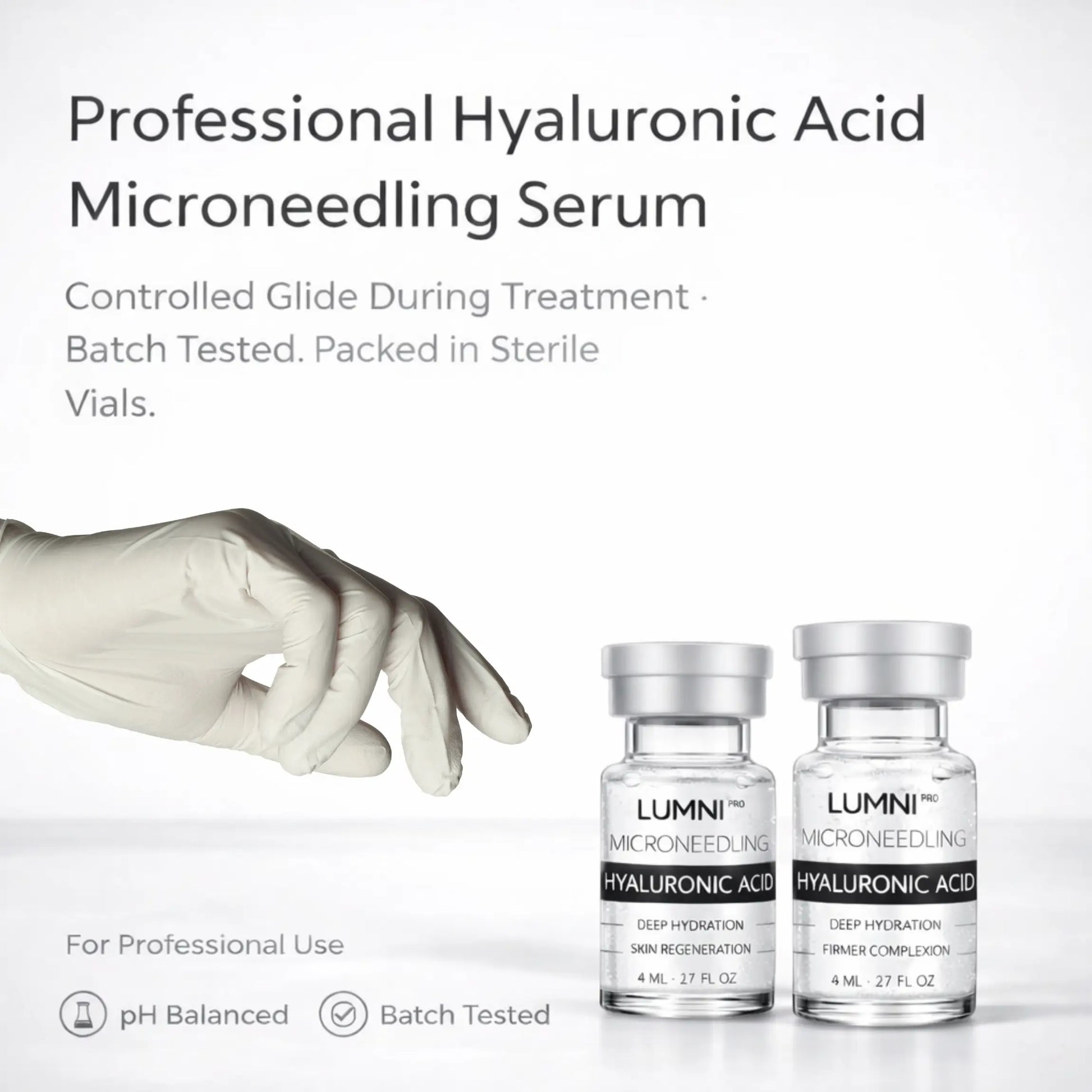 Sterile Hyaluronic Acid for Microneedling | Professional Serum | LUMNi   LUMNi Professional