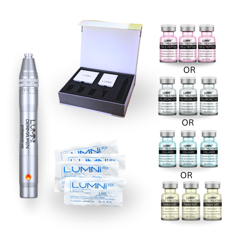 Complete Microneedling Kit with microneedling serums and pen