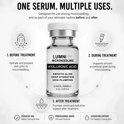 Professional Microneedling Serum – Hyaluronic Acid (8ml)